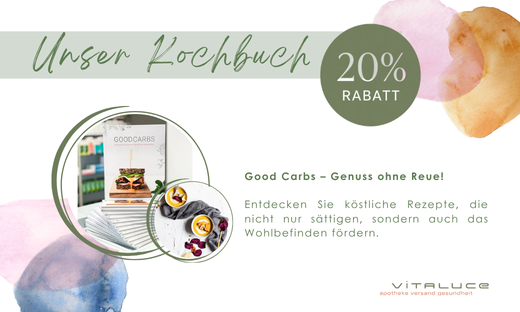 20% Rabatt auf unser Low carb Kochbuch 