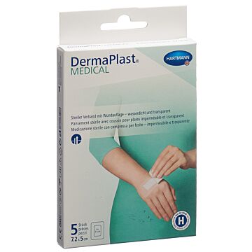 DERMAPLAST Medical Transparentverb 7.2x5cm 5 Stk