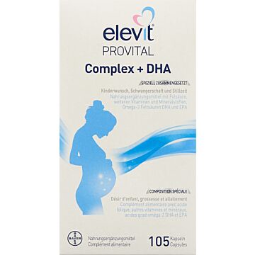 ELEVIT Provital Complex + DHA Kaps 105 Stk