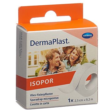 DERMAPLAST ISOPOR 2.5cmx9.2m Vlies weiss