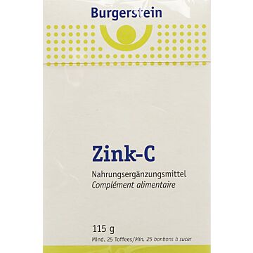 BURGERSTEIN Zink-C Toffees 115 g