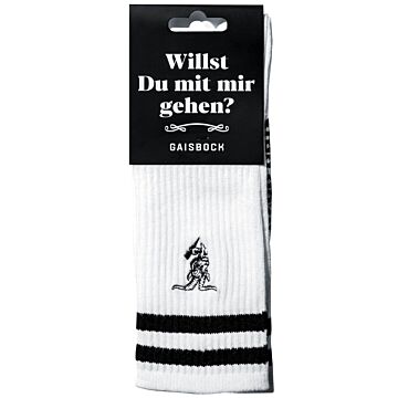 GAISBOCK Socken 42/45 weiss 1 Paar