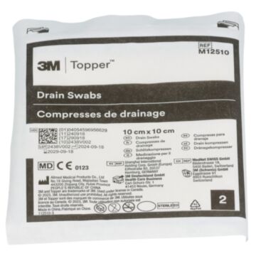 TOPPER Schlitzkompr 10x10cm steril 50 Btl 2 Stk