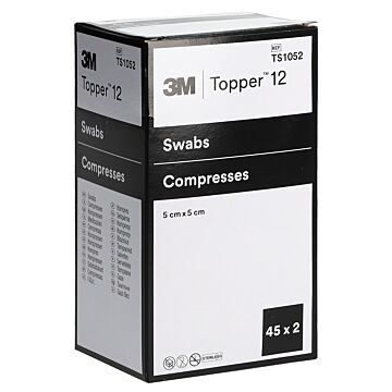 TOPPER 12 NW Kompr 5x5cm ster 45 Btl 2 Stk