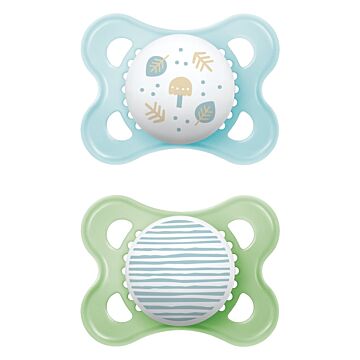 MAM Original Nuggi Sil 0-6m Boy 2 Stk