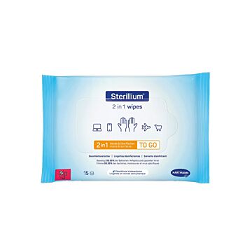 STERILLIUM 2in1 Wipes 15 Stk