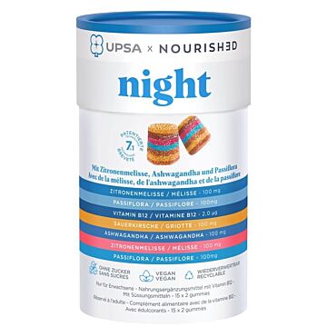 UPSA X NOURISHED Night Gummies Box 30 Stk