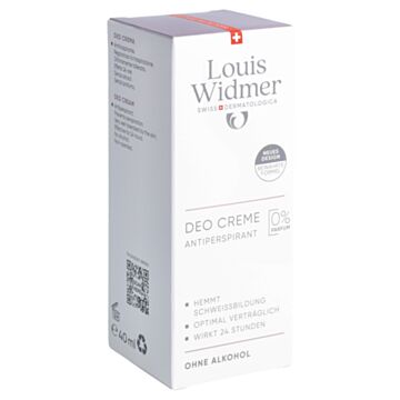 WIDMER Deo Creme Antiperspirant o Parf 40 ml