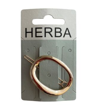 HERBA Spange Kreis 6cm Metall gold
