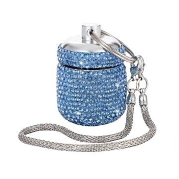 SUPAIR Pillenbox Schlüsselanhä BIG Crystal blue
