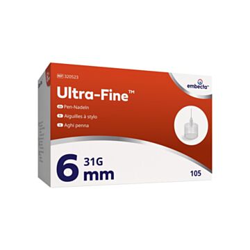 ULTRA-FINE Pen-Nadeln 31G 6mm 105 Stk