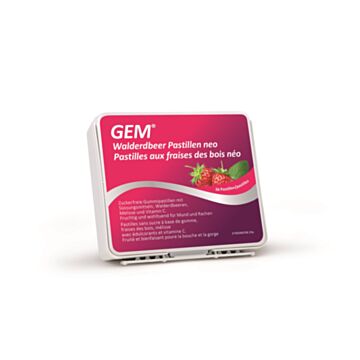 GEM Walderdbeer-Pastillen neo zuckerfrei 36 Stk