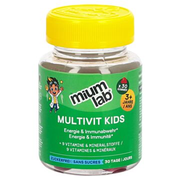 MIUMLAB Kids Gummies Multivit Ds 30 Stk