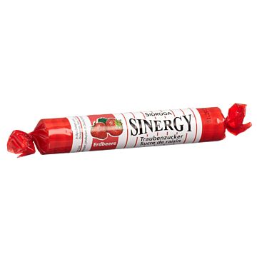 SINERGY Traubenzucker Erdbeere Rolle 40 g