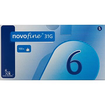 NOVOFINE Injektionsnadeln 31G 6mm 100 Stk