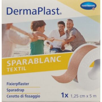 DERMAPLAST Sparablanc Textil 1.25cmx5m hautfarbe