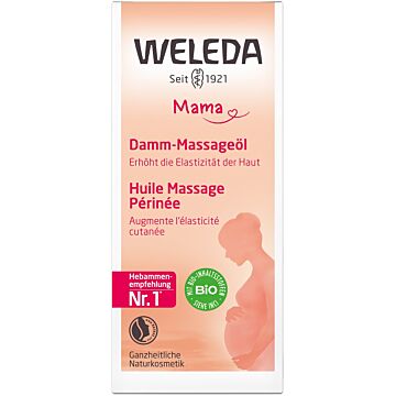 WELEDA MAMA Damm-Massageöl Glasfl 50 ml