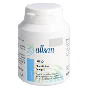 ALLSAN Leinöl pflanzlich Weichkaps 90 Stk