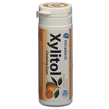 MIRADENT Xylitol Kaugummi Frucht 30 Stk