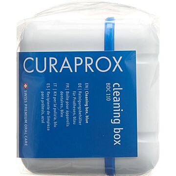 CURAPROX BDC 110 Prothesen Reinigungsbehälter blau