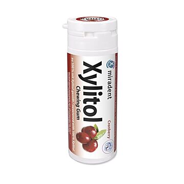 MIRADENT Xylitol Kaugummi Cranberry 30 Stk