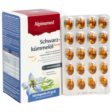 ALPINAMED Schwarzkümmelöl Weichkaps forte 100 Stk