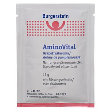 BURGERSTEIN Aminovital Plv Grapefruit 20 Stk