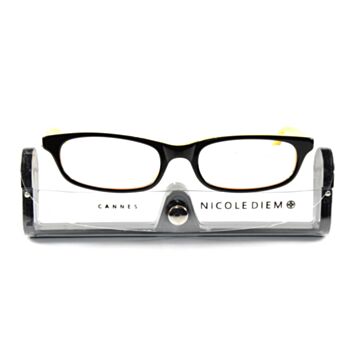 NICOLE DIEM Lesebrille 1.00dpt Cannes black/gelb