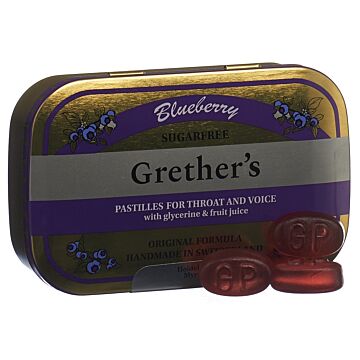 GRETHERS Blueberry Pastillen ohne Zucker 110 g