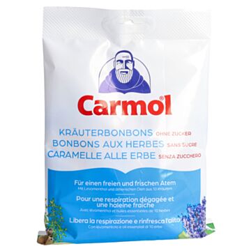 CARMOL Kräuterbonbons ohne Zucker Btl 75 g
