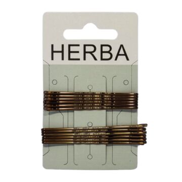 HERBA Klemme 6+6.5cm braun 12 Stk
