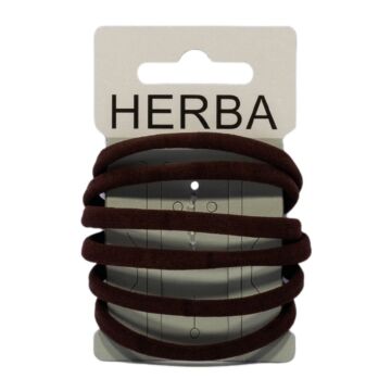 HERBA Haarbinder 5.6cm braun 6 Stk
