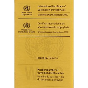 WHO Impfausweis international gelb