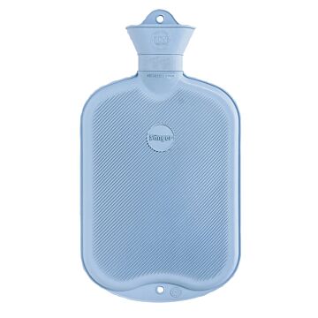 SÄNGER Wärmflasche 2l Lamelle 1seitig hellblau