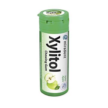 MIRADENT Xylitol Kaugummi Apfel 30 Stk