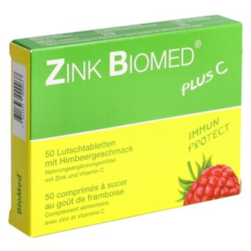 ZINK BIOMED plus C Lutschtabl Himbeer 50 Stk