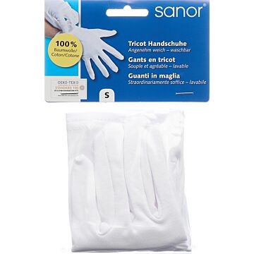 SANOR Tricot Handschuhe S 1 Paar