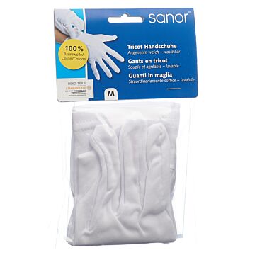 SANOR Tricot Handschuhe M 1 Paar