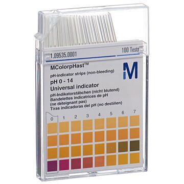 MERCK Indikat Stäbchen pH 0-14 100 Stk