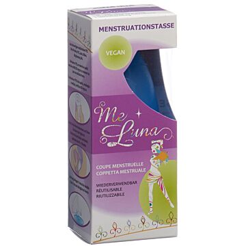 ME LUNA Menstruationstasse Classic L Ring Blau