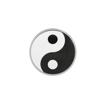 STUDEX 11008 Novelty Yin Yang 5mm weiss 1 Paar