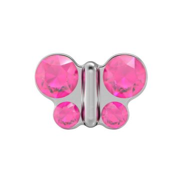 STUDEX 11128 Schmetterling Rosa 5mm weiss 1 Paar