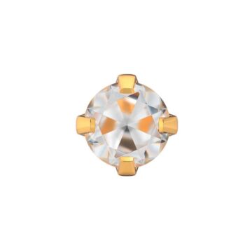 STUDEX 11088 Tiffany CZ 4mm vergoldet 1 Paar