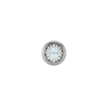 STUDEX 11135 Mini Bezel Kristall 3mm weiss 1 Paar