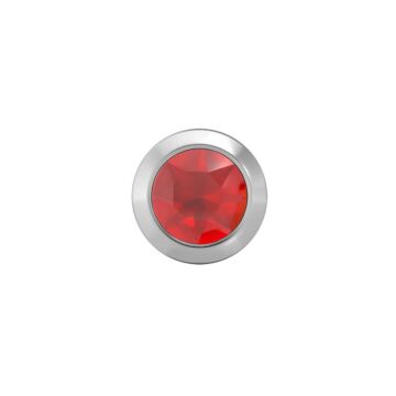 STUDEX 11141 Bezel mit Rubin 4mm wei Stein 1 Paar