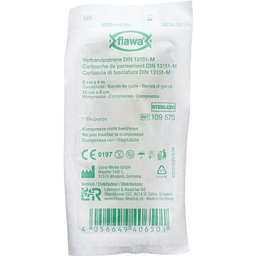FLAWA Verbandpatrone 8x10cm+8cmx4m steril