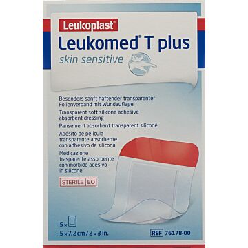 LEUKOMED T plus skin sensitive 5x7.2cm 5 Stk