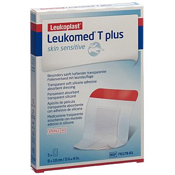LEUKOMED T plus skin sensitive 8x10cm 5 Stk