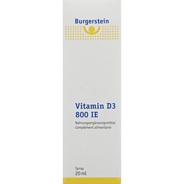 BURGERSTEIN Vitamin D3 800 IE Spr 20 ml
