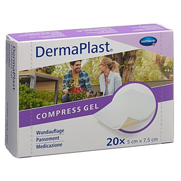 DERMAPLAST Compress Gel 5x7.5cm 20 Stk